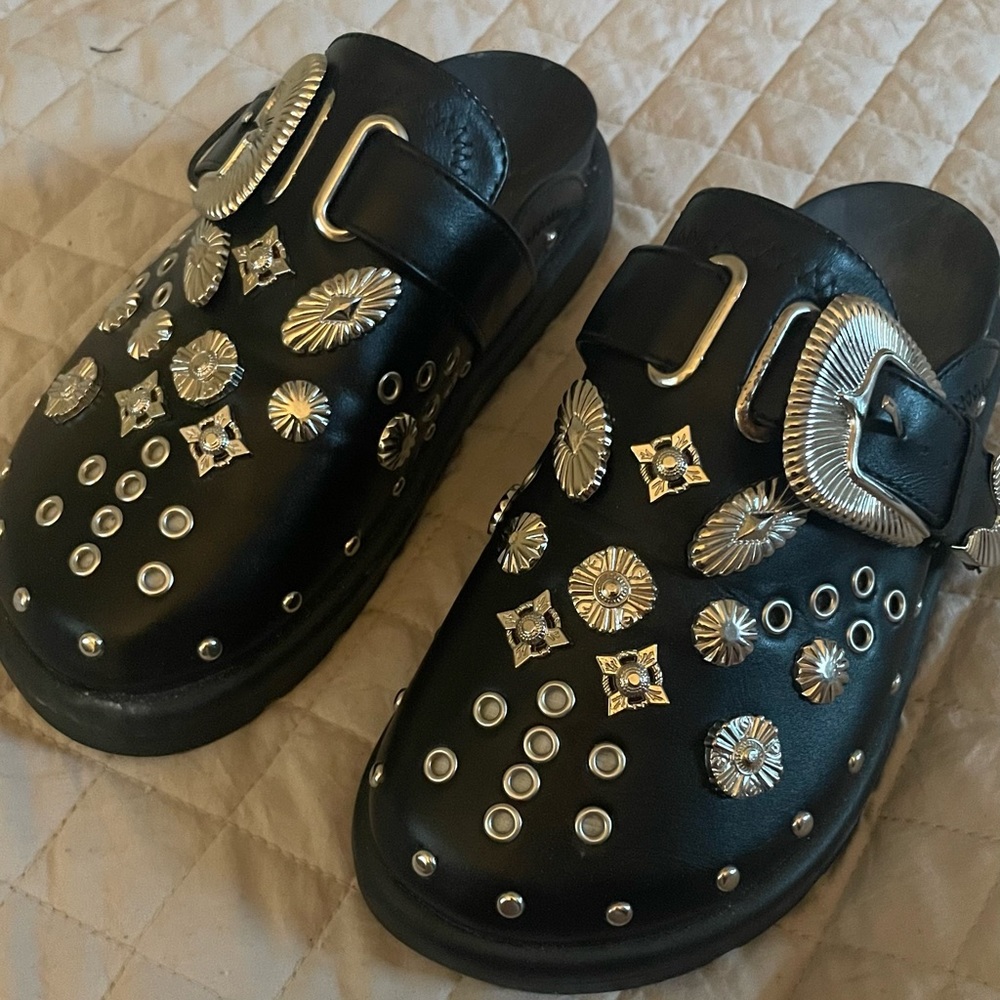 Funky goth clogs